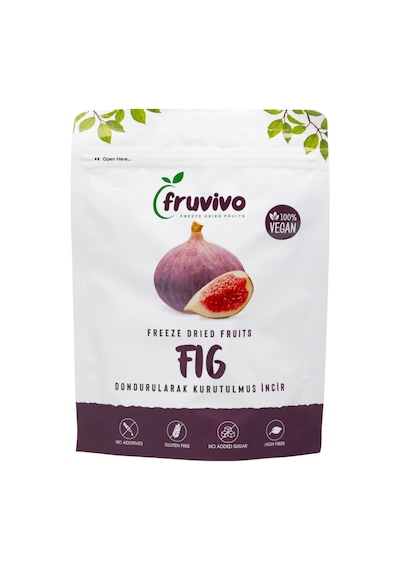 Fruvivo Dondurularak Kurutulmuş İncir Vegan Glutensiz 30 G