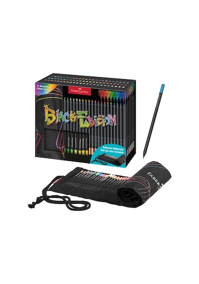 Kuruboya Faber-castell Black Edition Karton Kutu Çantalı 72 Renk 5171116418 Karışık