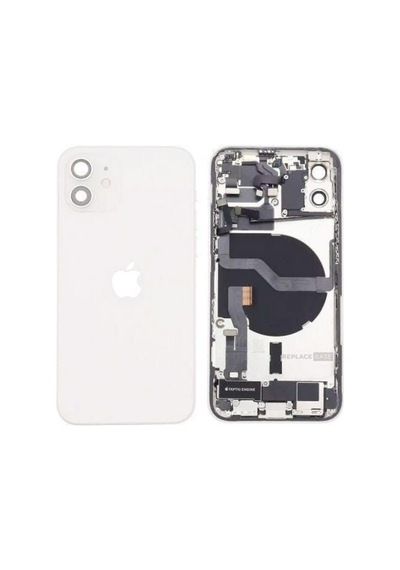 Apple Uyumlu iPhone 12 Full Dolu Kasa Beyaz 00