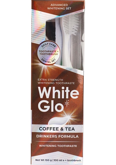 White Glo Çay & Kahve Tüketenlere Özel Beyazlatıcı Diş Macunu 150 G + Diş Fırçası