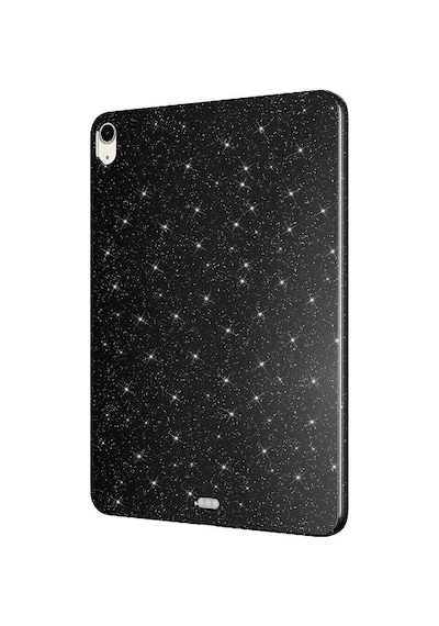 More Tr Apple iPad Air 11 2024 Simli Parlak Görünümlü Uyumlu Tablet Koton Kılıf-gümü Tablet Kılıfı
