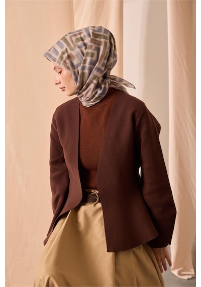 Silk Home Soft Eşarp 73096-17 Vizon, Yeşil, İndigo, Koyu Vizon