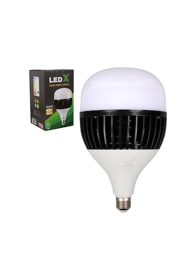 Ledx Al-th150 Akım Korumalı 150 Watt 13500 Lümen E27 Beyaz Maxi Kristal Torch Led Ampul Belirtilmemis
