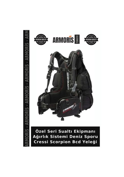 Özel Seri Sualtı Ekipmanı Ağırlık Sistemi Deniz Sporu Cressi Scorpion Bcd Yeleği Çok Renkli