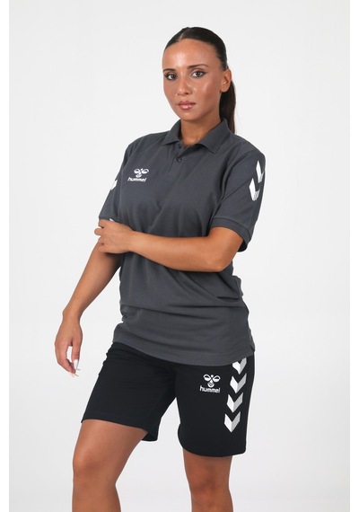 Hummel Armin Pamuklu Polo Yaka Tişört Antrasit