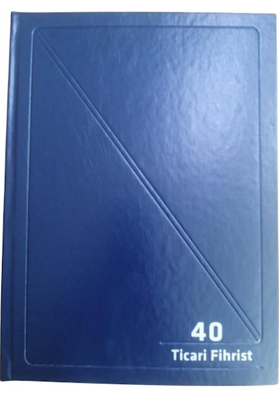 Fihrist Ticari 40'Lı 16X23 Lacivert Cilt Bezli 1 Adet Artlantis T
