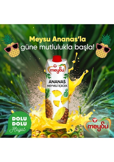 Meysu Ananas Meyveli İçecek 1 Lt X 6 Adet