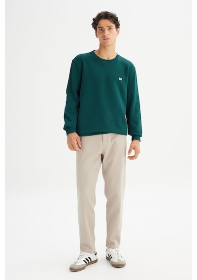 Lee Erkek Small Logo Sweatshirt Jadeforest Jadeforest