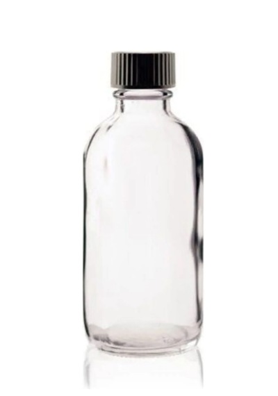Rotanev 6 Adet Şeffaf Cam Shot Şişesi Sızdırmaz Siyah Plastik Kapaklı Kolonya Koku Süs Çok Amaçlı Şişe 100 ML