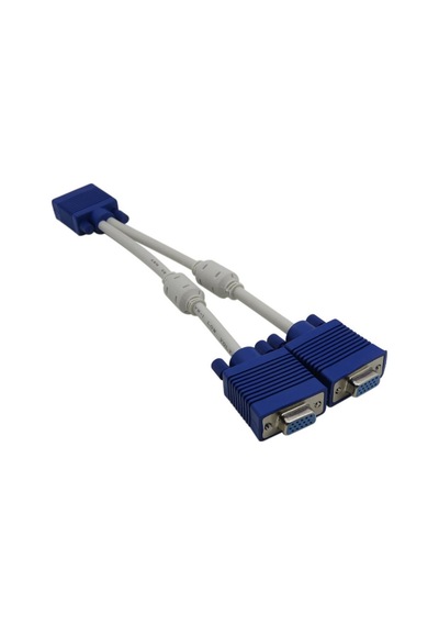 Vga Y Kablo Çoklayıcı Switch Splitter Kablosu Çoklu Monitör Tv