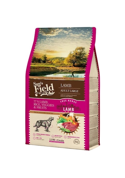 Sam's Field Hypo Allergenic Kuzu Etli Düşük Tahıllı Büyük Irk Yetişkin Köpek Maması 2500 G