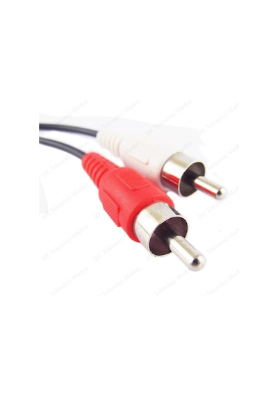 Rca Dişi - 2 Rca Erkek Ses Adaptörü Y Ayırıcı Kablo