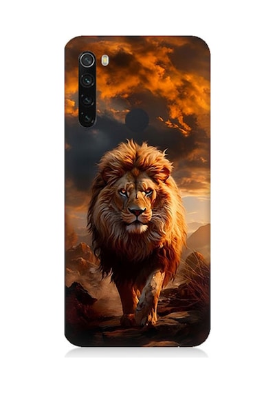Xiaomi Redmi Note 8 Uyumlu Silikon Kılıf Yırtıcı Aslan Kral