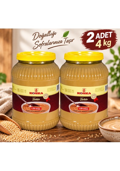 Koska Doğal Tahin 4 Kg X 2 Adet