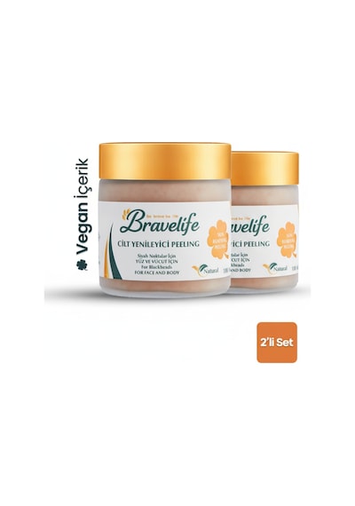 Kayısı Çekirdekli Panthenollü Yüz Peelingi 100 Ml 2'li Set