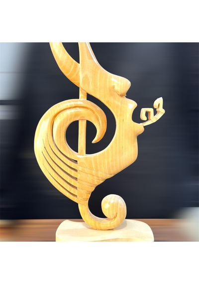 Ahşap El Sanatlar Ahşap Müzik Temalı Biblo