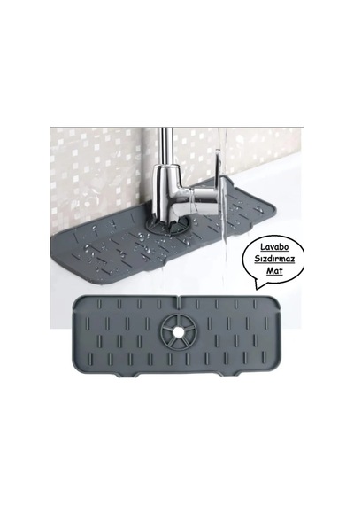 Lavabo Sızdırmaz Mat Musluk Altı Su Emici Matı Su Sızdırmaz Silikon Siyah Diğer