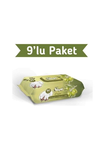 Sleepy Zeytinyağlı Islak Havlu 9x90 Lı 810 Yaprak