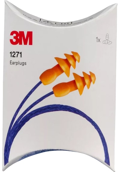 3m 1271 Kutusuz İpli Yıkanabilir Kulak Tıkacı Tekrar Kullanılabilir Snr 26 Db