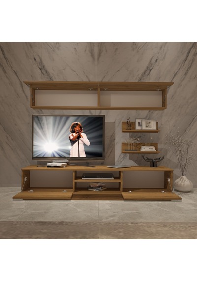 Decoraktiv Eko 5b Mdf Dvd Tv Ünitesi Tv Sehpası - Naturel Pera