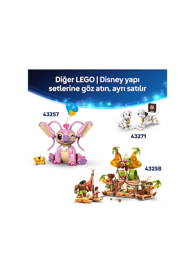 LEGO® ǀ Disney Prenses Şatosu ve Kraliyet Hayvanları 43267 - 6 Yaş ve Üzeri Çocuklar için Yaratıcı Oyuncak Yapım Seti (787 Parça)