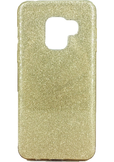 Samsung Uyumlu S9 Plus (G965) 3in1 Simli Silikon Arka Kapak Gold