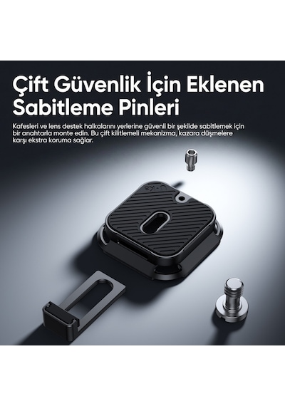 Ulanzi Uka07 Kamera Sırt Çantası Askı Klipsi Quick Release Aparatı 10kg - C035a
