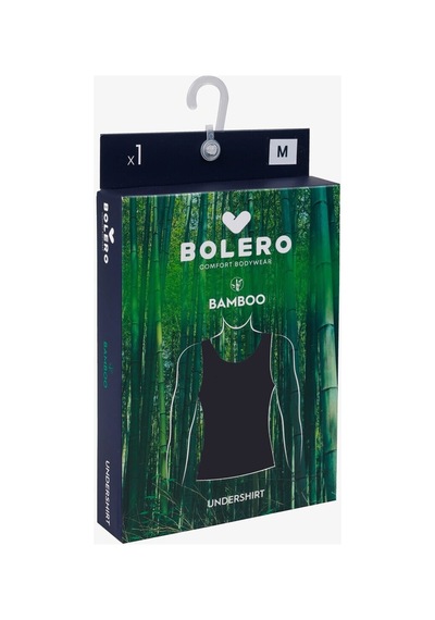 Bolero Erkek Siyah Bambu Atlet, %95 Bambu %5 Elastan