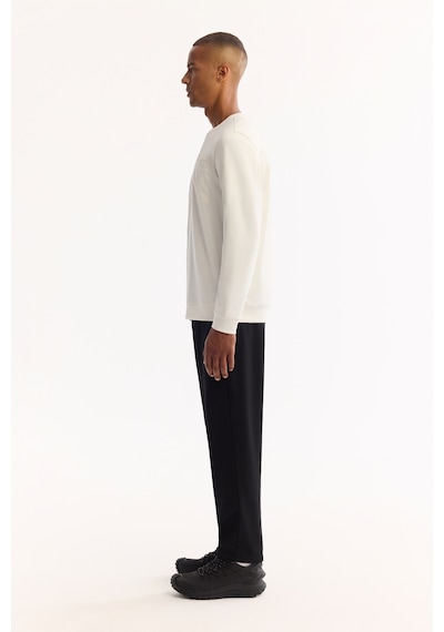 Avva Erkek Ekru Bisiklet Yaka Pamuklu Bi-stretch Regular Fit Sweatshirt A52y1235