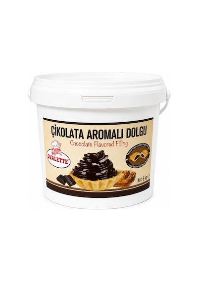 Ovalette Süsleme Ve Kaplama İçin Çikolata Aromalı Bitkisel Dolgu 6 Kg