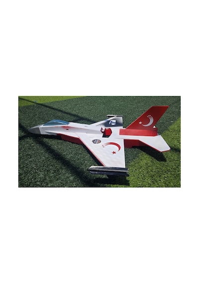 F-16 Ay-yıldız Özel Tasarım Fotoblok Rc Model Uçak Tam Paket Kit Flysky İ6x Kumandalı Diğer