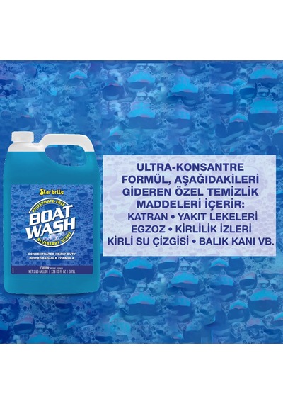 Starbrite - Tekne Temizleyici Ağır Hizmet Konsantre 3.79 Lt : 1-2 Kapakla Tam Temizlik, Cilayı Sökmeyen Güçlü Formül