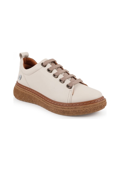 Mamma Mia Kadın Sneaker Bağcıklı Hakiki Deri Chunky Hafif Taban Yastıklamalı Yürüyüş 26y-7750 Krem Mamma Mia Kadın Sneaker Bağcıklı Hakiki Deri Chunky Hafif Taban Yastıklamalı Yürüyüş 26y-7750 Krem