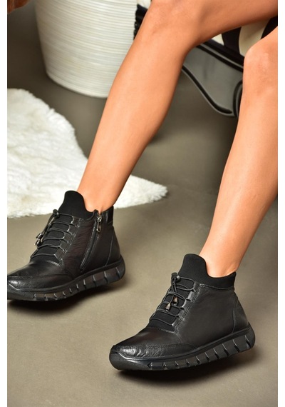 Fox Shoes R555301003 Siyah Hakiki Deri Comfort Ortopedik Taban Kadın Bot Siyah-hakiki Deri Siyah Fox Shoes R555301003 Siyah Hakiki Deri Comfort Ortopedik Taban Kadın Bot Siyah-hakiki Deri Siyah