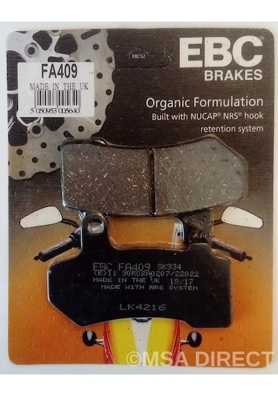 Ebc Fa409 2006-2009 Harley-Davidson VRSC V-Rod Arka Fren Balatası