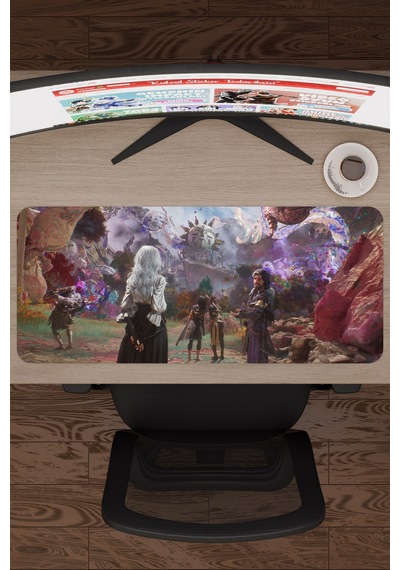Expedition 33 Kaymaz Dikişli Kauçuk Oyuncu Mousepad V5 - 70x30 Xl Gaming Mouse Pad Fare Altlığı
