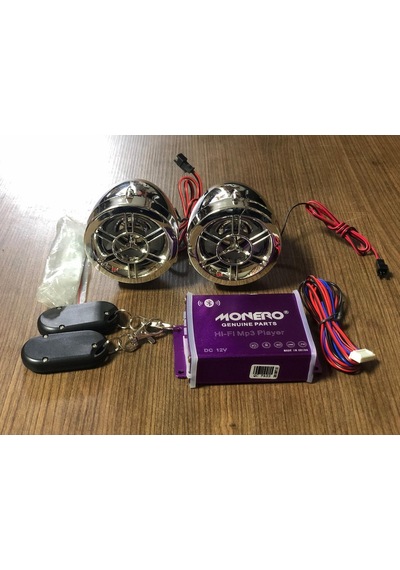 Motosiklet Bluetoothlu Mp3 Çalar Radyo Alarm Sd Kart Usb Türkçe