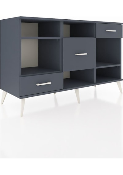 Kronos Konsol 4 Raflı 3 Çekmeceli 132x59x83 Antrasit-antrasit/antrasit Antrasit/antrasit Kronos Konsol 4 Raflı 3 Çekmeceli 132x59x83 Antrasit-antrasit/antrasit Antrasit/antrasit
