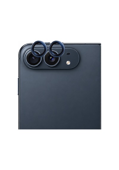 İphone Duo Uyumlu Mohseven Sapphire One By One Alüminyum Safir Kamera Lens Koruyucu Lacivert