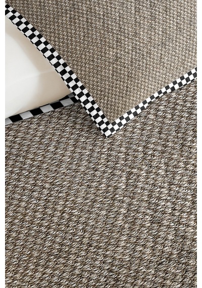 Siyah Beyaz Hasır Desenli Tek Kişilik Pike Takımı - Damalı Ekose 160x220 Cm Kapitone Yatak Örtüsü Nazlı Kil Zemini