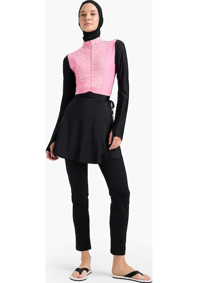 DeFacto Regular Fit Hızlı Kuruyan Baskılı 5'li Burkini Takım E7998AX25HSPN160