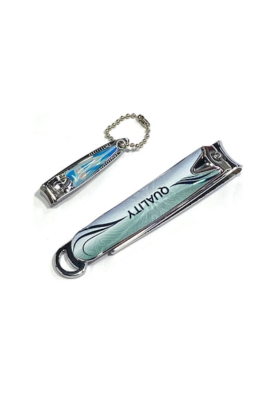Paslanmaz Çelik 2'li Tırnak Makası Seti / 10 Cm / Törpülü Büyük Boy / Küçük Boy