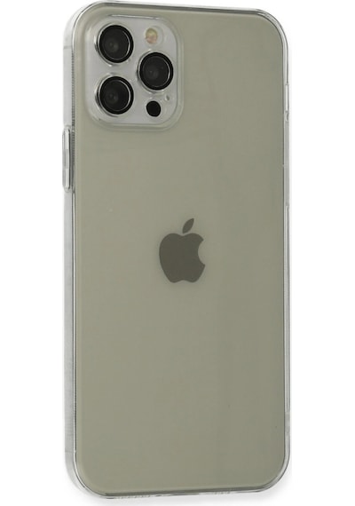 Apple  Uyumlu  iPhone 12 Pro Max Kılıf Fly Lens Silikon Şeffaf,