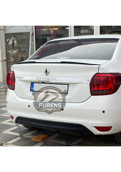 Renault Symbol 2013-2023 Bagaj Üstü Yarasa Spoiler Bagaj Çıtası Piano Black Spoyler