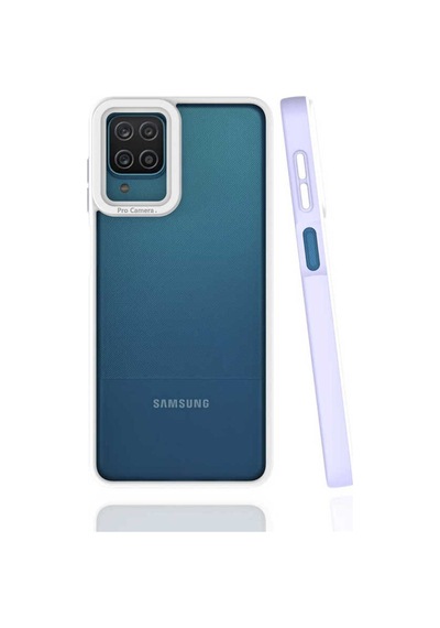 Galaxy A12 Kılıf Zore Mima Kapak Lila