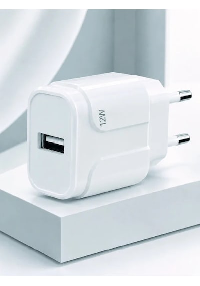Akıllı Güvenlik Korumalı Usb Şarj Başlığı 12w Güç Çıkışı Beyaz