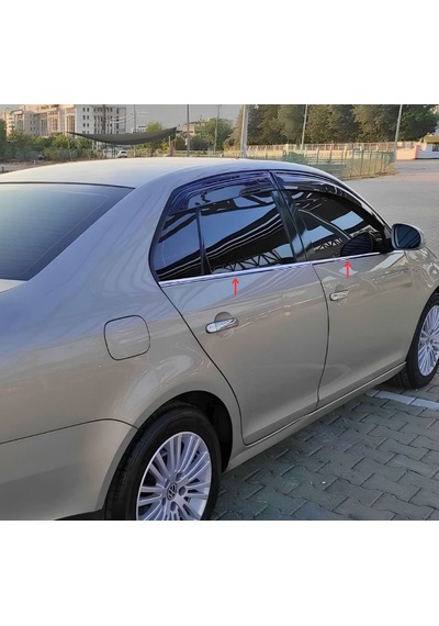 Ebal Otomotiv VW Jetta Krom Cam Çıtası 4 prç. 2006-2011 P. Çelik