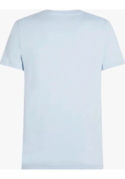 Tommy Hilfiger Erkek Mavi Slim Fit T-shirt Mavi