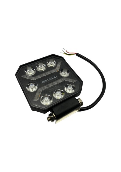 DEMMON 9V-32V OFF-ROAD LED ÇALIŞMA LAMBASI KARE (BEYAZ-SARI) (110*110*37)