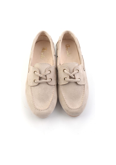 Bambi Bej Kadın Loafer Ayakkabı K01688012172 Bej